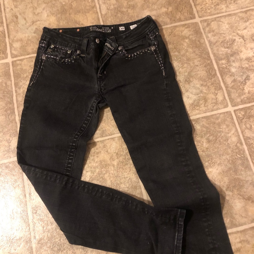 Black miss me jeans